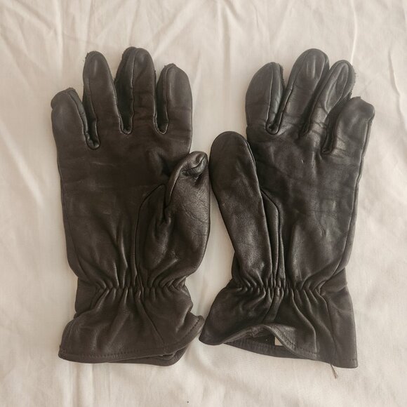 Vintage Military Vietnam Era Men's Leather Gloves - Picture 3 of 10